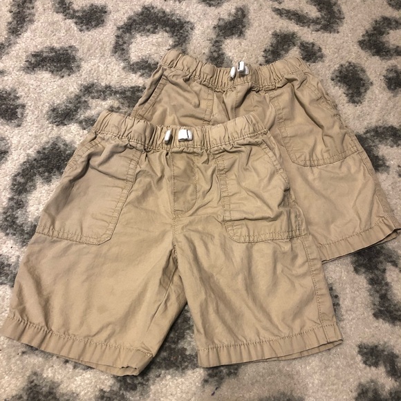 Two Pairs of Boys Carters Khaki Shorts - Picture 1 of 6